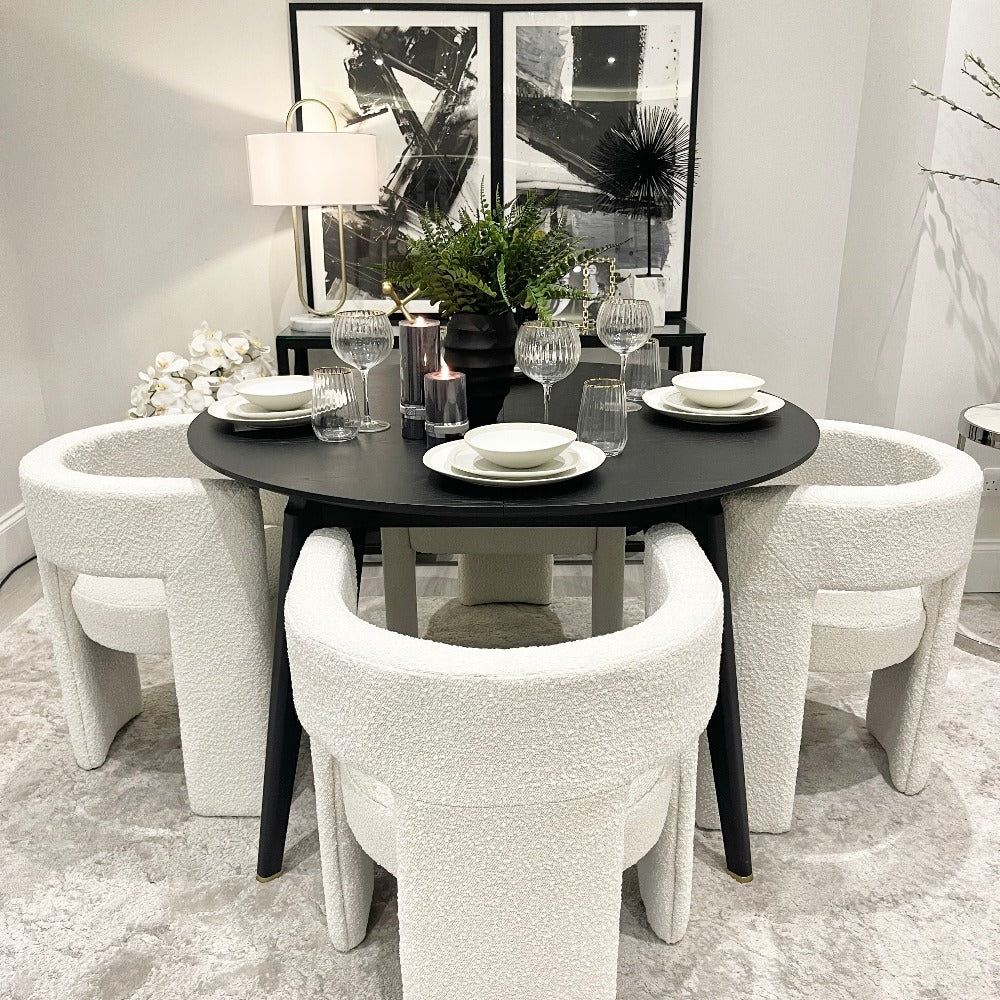 *Ex Display* Kensington Black Extending Dining Table