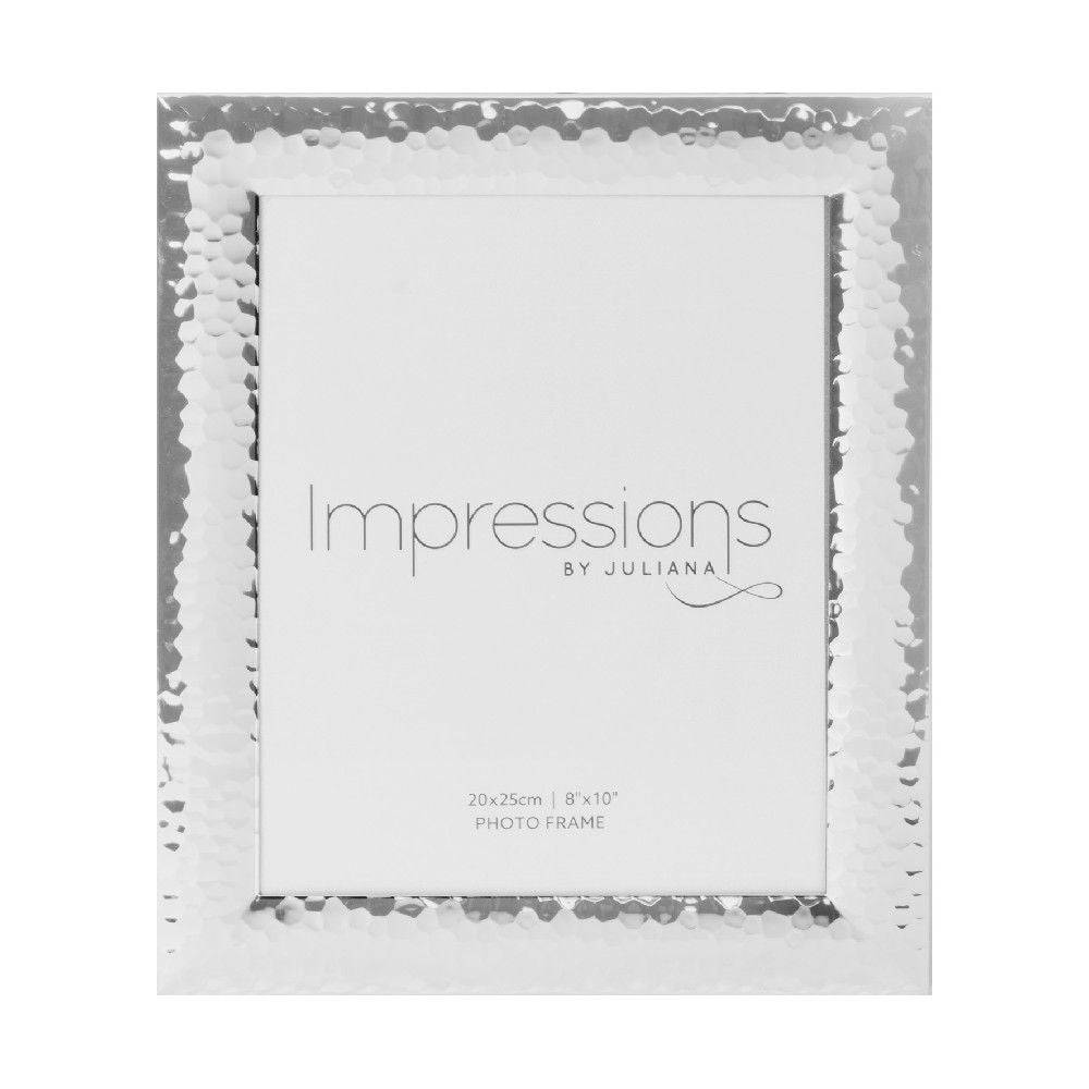 Silver Hammered Photo Frame