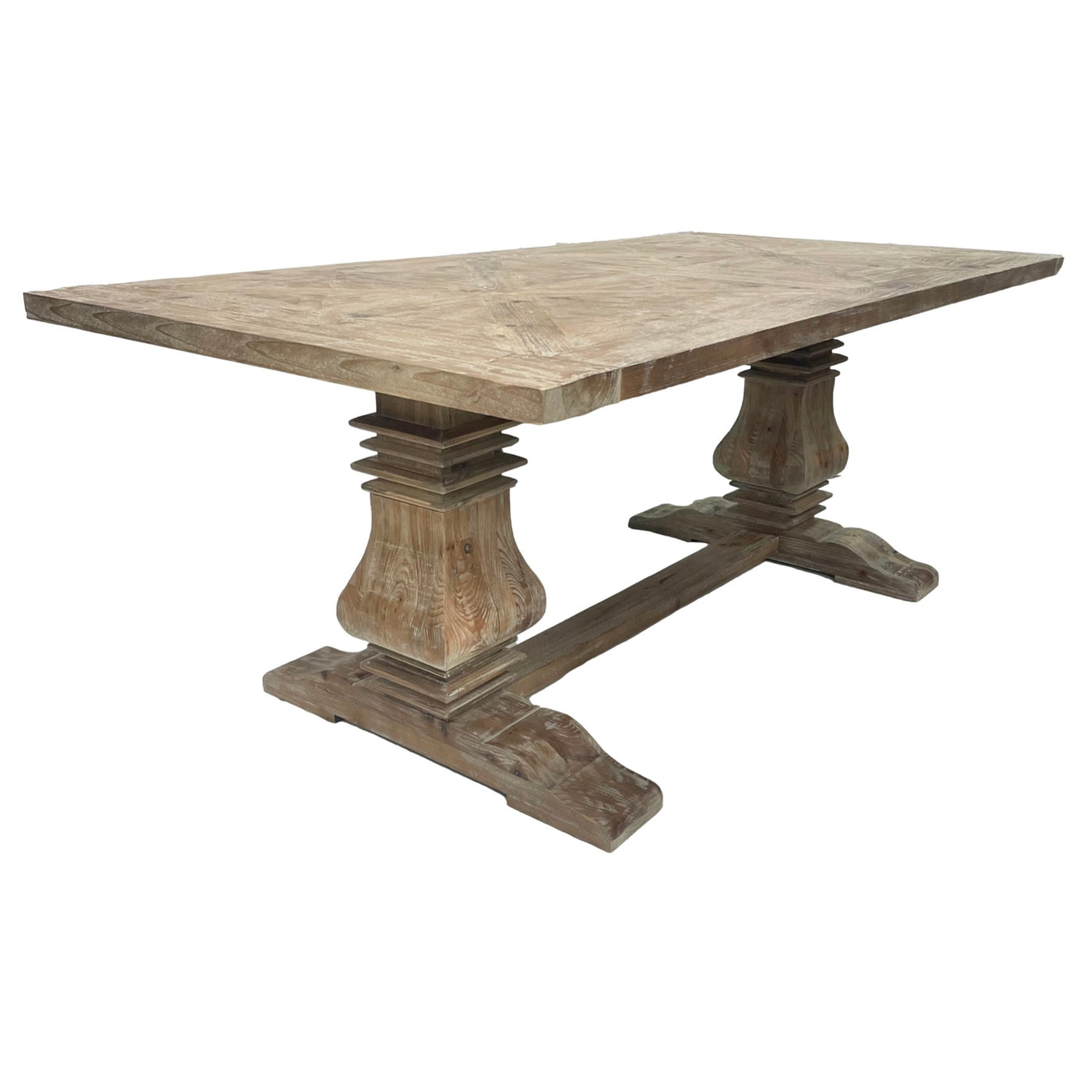 Tides Collection Bowen Parquet Wood Dining Table