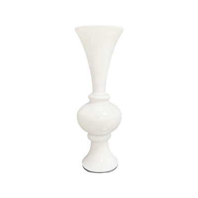 Tides Collection Tall White Ball Vase