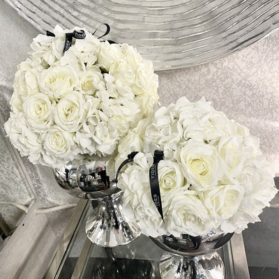 Small Savoy Rose & Hydrangea Display
